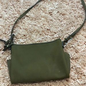 olive green purse